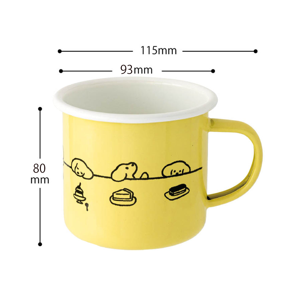 プリュレ マグカップ ホーロー 350ml