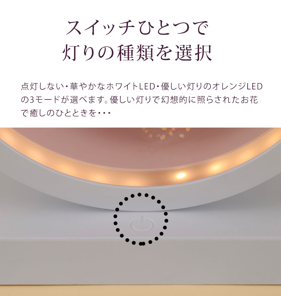 スイーツ ラッピング 付き LED プリザーブドフラワー USB
