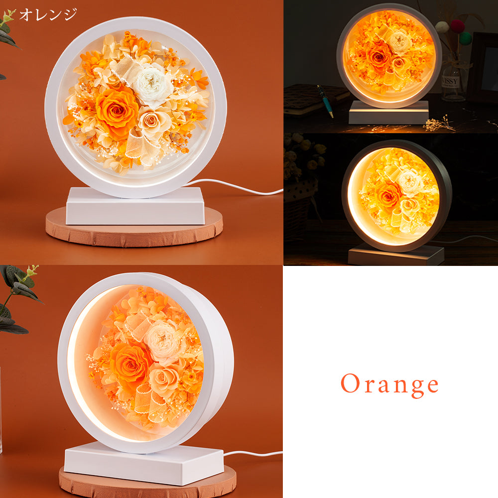 スイーツ ラッピング 付き LED プリザーブドフラワー USB