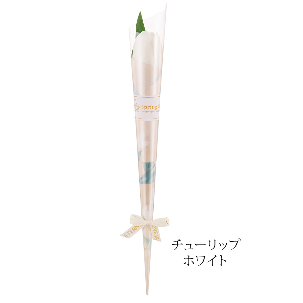 1輪ソープフラワー チューリップ さくら カーネーション