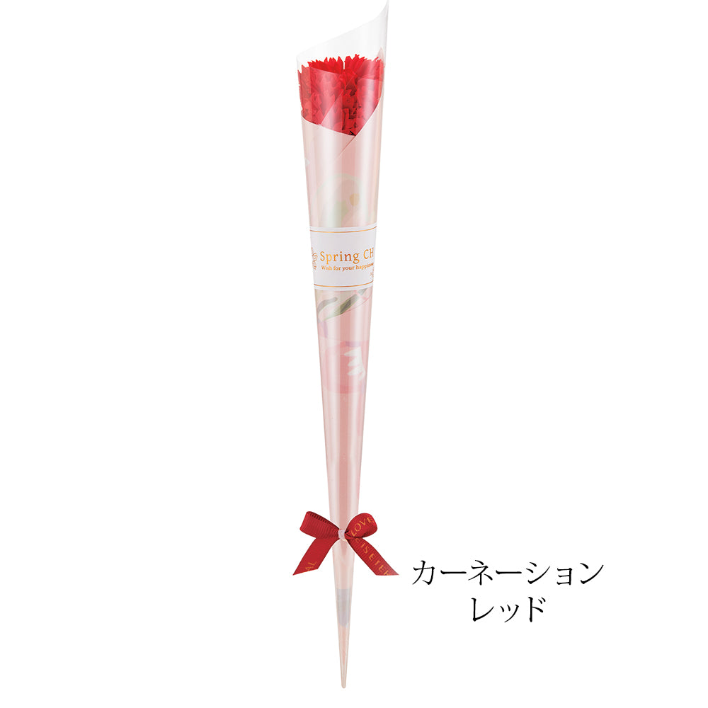 1輪ソープフラワー チューリップ さくら カーネーション
