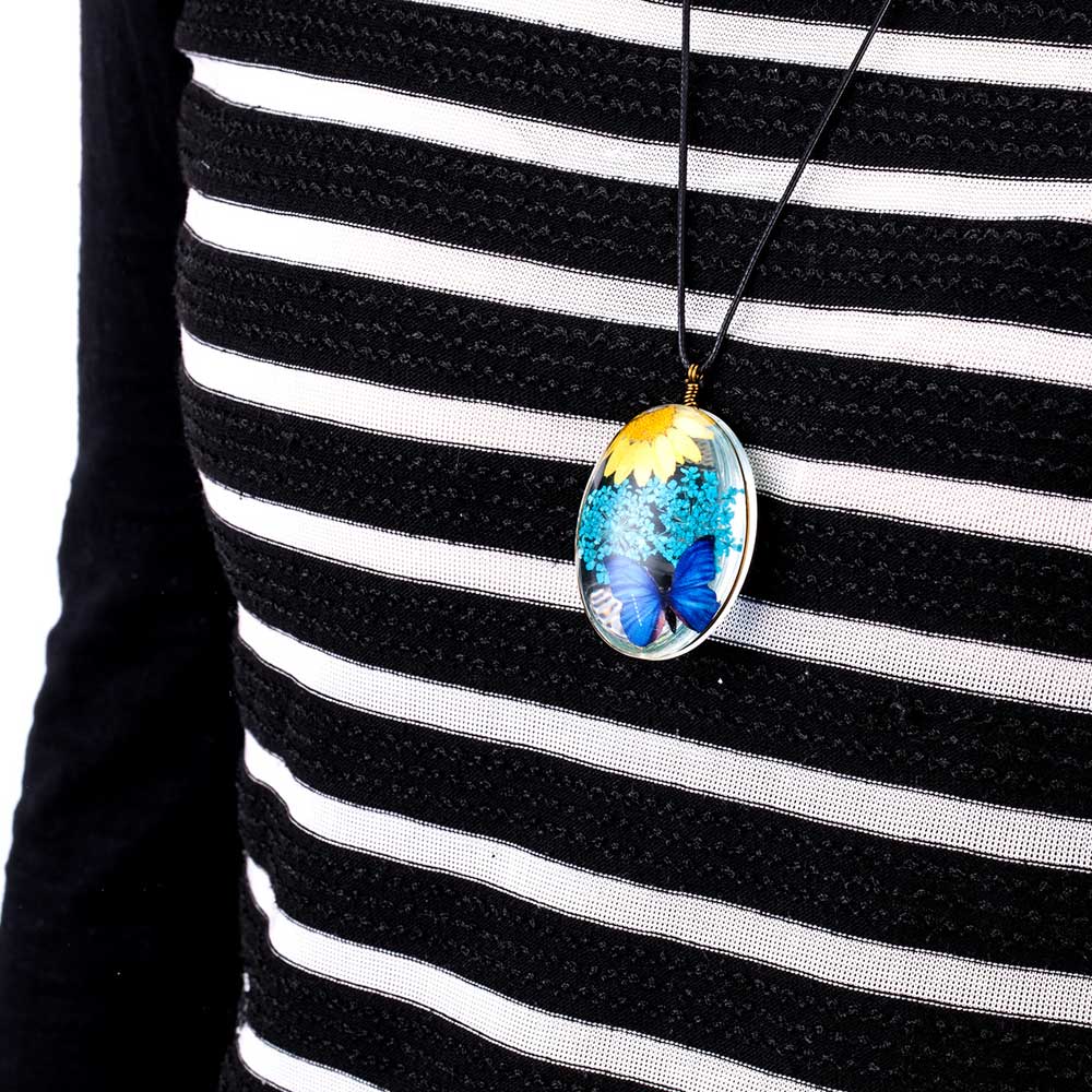 ハーバリウム(植物標本) ネックレス